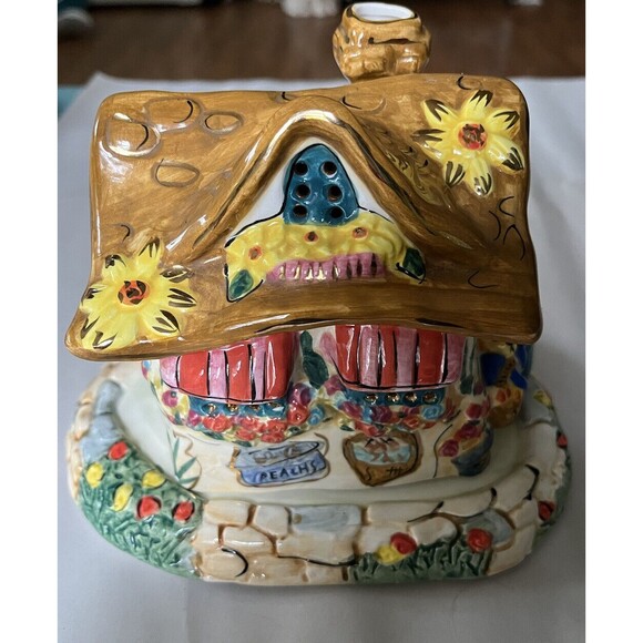 Vintage The Lights of Cobblestone Village General Store Tea Light Holder 2001 - Picture 5 of 8